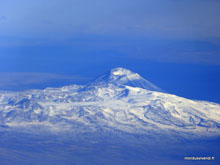 Volcan enneigé - Argentine